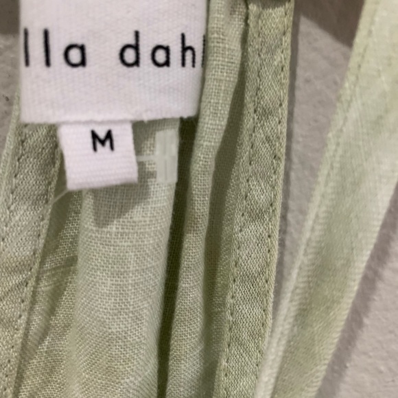 Bella Dahl Linen Green Dress - Picture 2 of 3